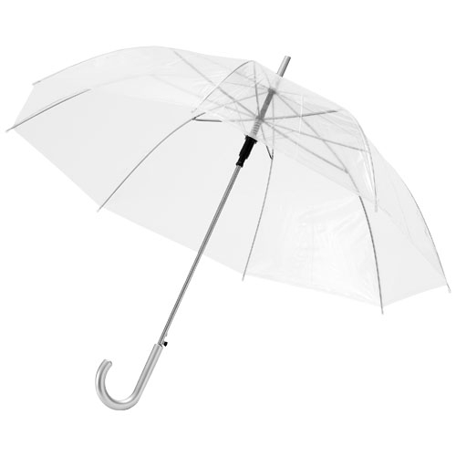 Parapluie transparent promotionnel blanc transparent